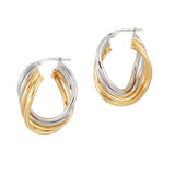 Oval Twist Hoops