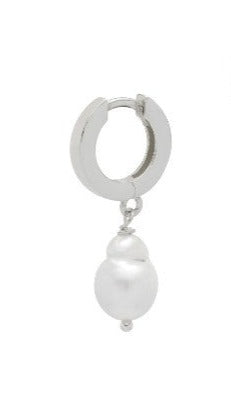 Pearl Drop Hoops