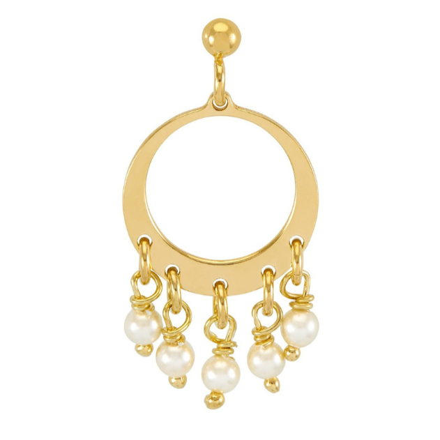 Drop Pearl Earrings - Small - 10 mm - The Hoop Station 