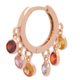 Rainbow Hoops - Rose Gold - Extra Small - 9 mm