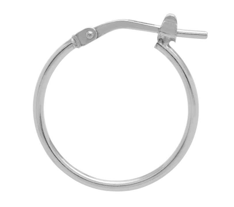 Skinny Huggies - Silver - THE HOOP STATION