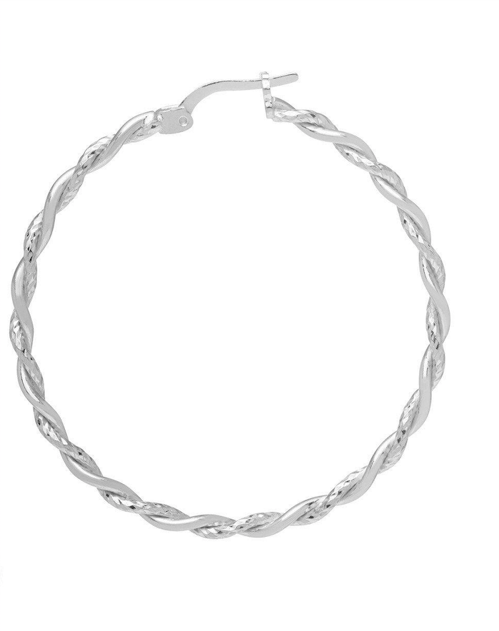 Siena Hoop Earrings - Silver