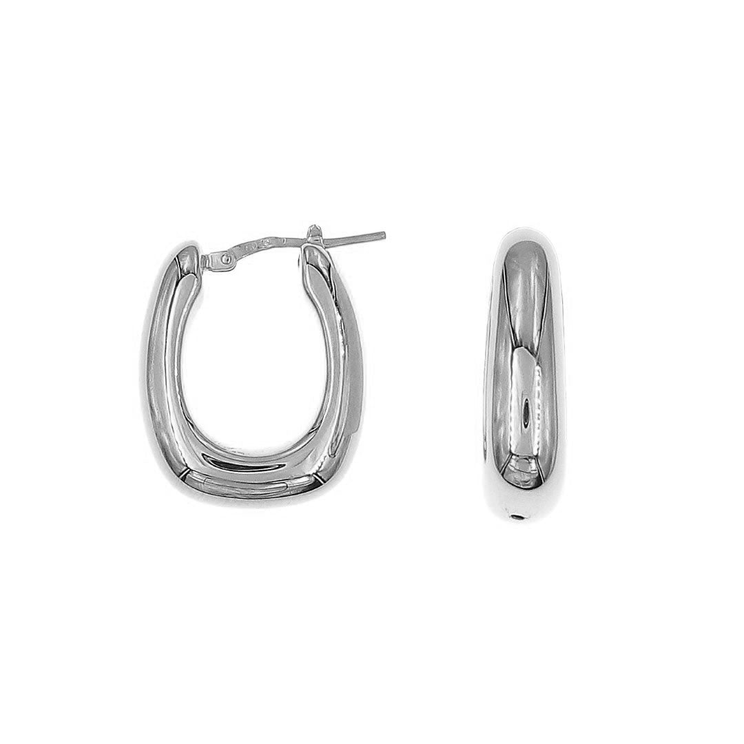 Chunky, oval hoops