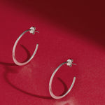 Silver Hoop Earrings 