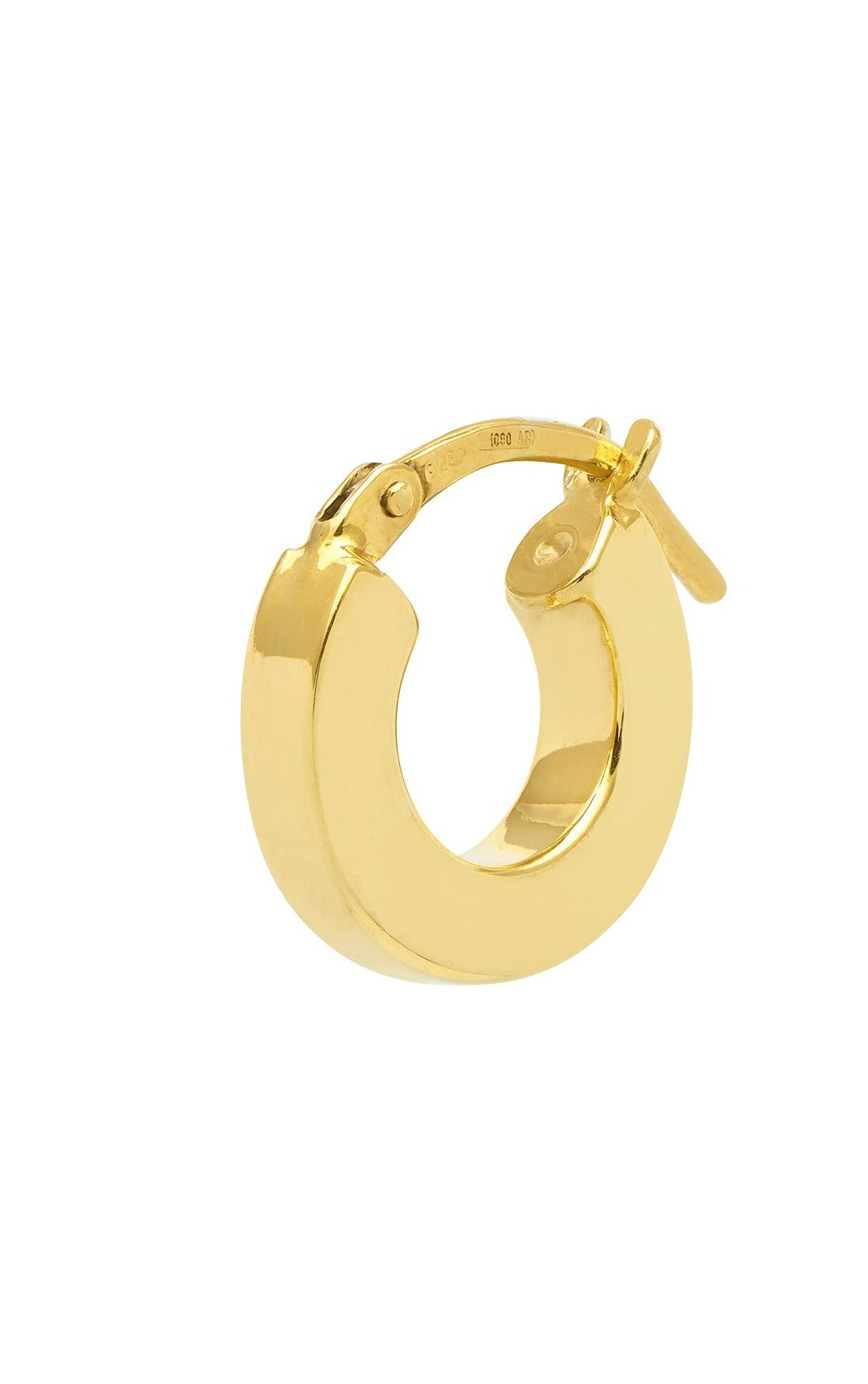 Small gold classic huggie earrings