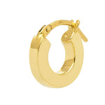 Small gold huggie earrings