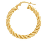 Spiral Hoops Gold - THE HOOP STATION