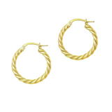 Spiral Hoop Earrings - Gold - Extra Small - 10 mm