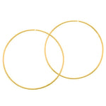 XL Skinny Delicate Gold Hoop Earrings