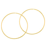 XL Skinny Delicate Gold Hoop Earrings