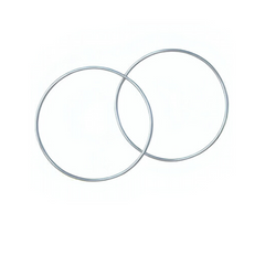 XXL Skinny Silver Hoop Earrings