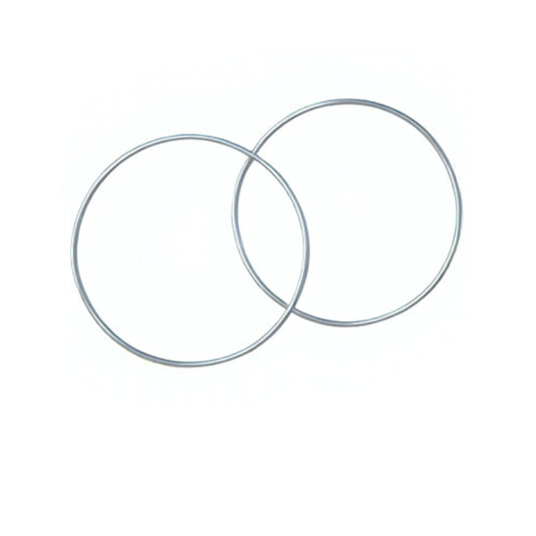 XXL Skinny Silver Hoop Earrings