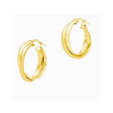 Double Hoop Earrings - Gold - Extra Small - 22 mm