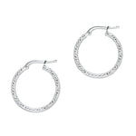 silver sparkly hoop