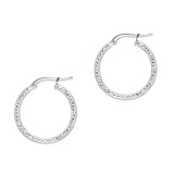 silver sparkly hoop