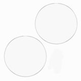 Skinny Seamless Hoop Earrings - Silver - XXL - 73 mm