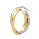 Gold + Silver Hoop Earrings