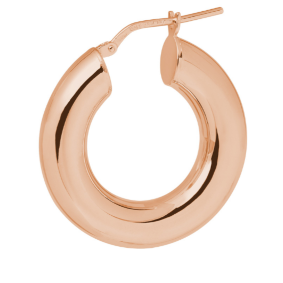 Bold Rose Gold Hoops