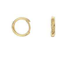 Shiny classic gold huggie earrings
