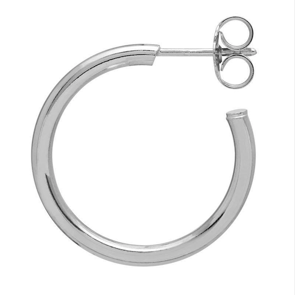 Silver Classic Hoops