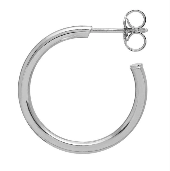Silver Classic Hoops