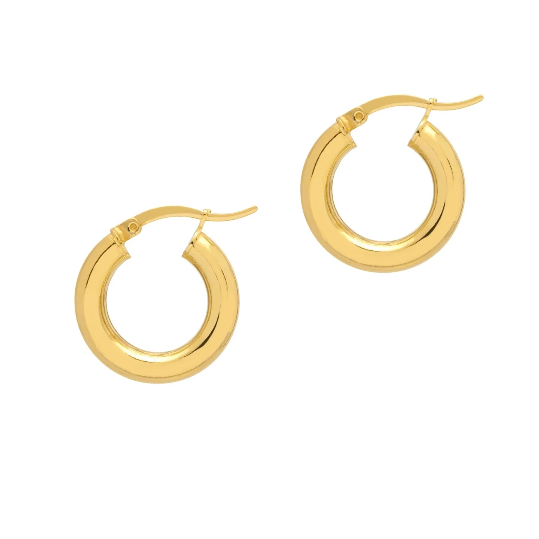 Chunky Gold Hoops - Small