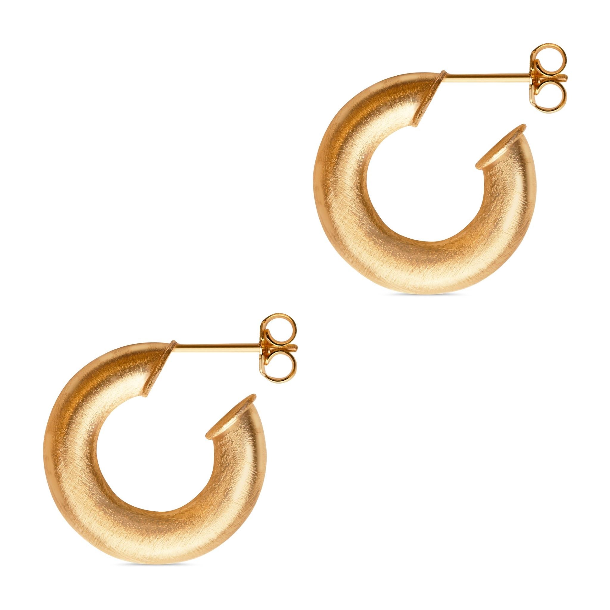 Matte Hoops- Gold - THE HOOP STATION