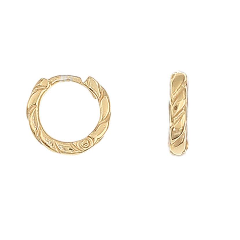 Gold Huggie Earrings