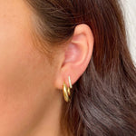 Sparkling Huggies | Gold - THE HOOP STATION