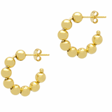 Bead hoops in gold