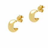 Dome Earrings - Extra Small - Gold - The Hoop Station 