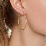 Gold hoop earrings