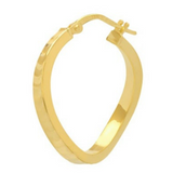 sparkly wave hoops
