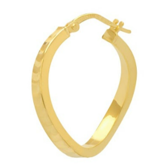 sparkly wave hoops