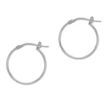 Skinny Huggies - Silver - THE HOOP STATION