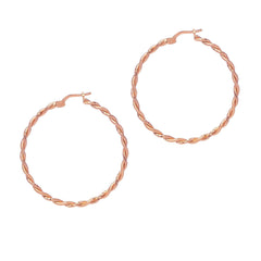 Hoop Earrings Rose Gold