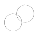 sparkly hoop earrings