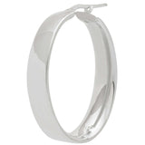 Wide Oval Hoop Earrings - Gold