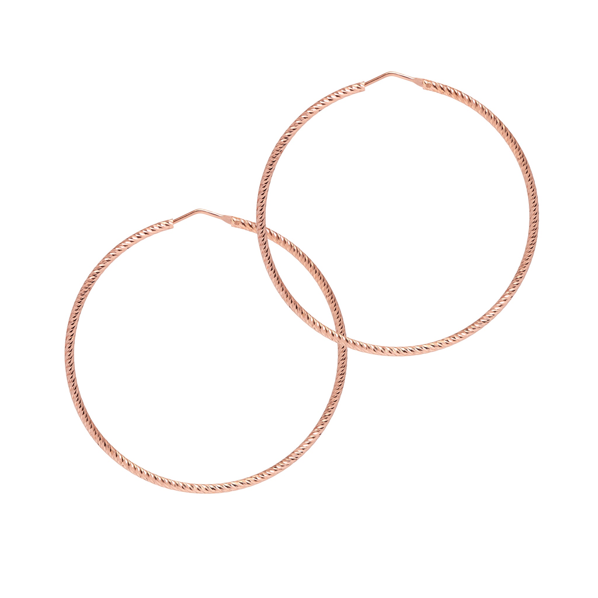 Roma Gift-Set - Rose Gold Hoops + Bangle - The Hoop Station 