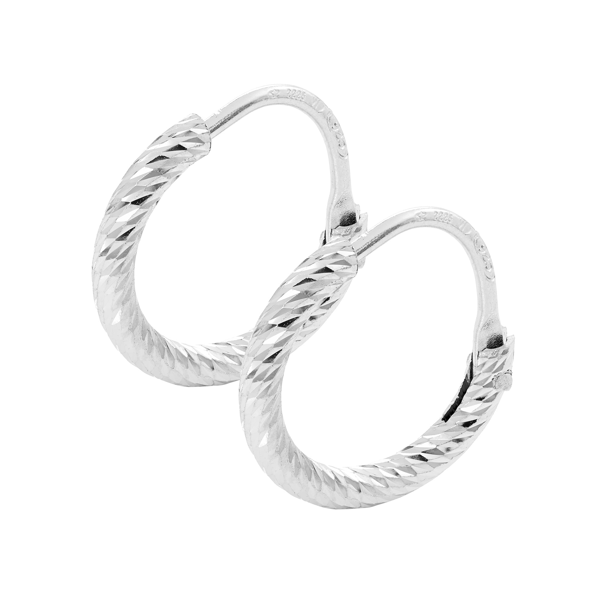 Roma Huggies - Silver - THE HOOP STATION