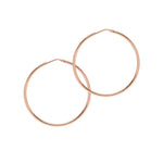 rose gold luxury hoop earrings