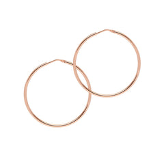 rose gold luxury hoop earrings