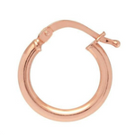 rose gold huggie earrings