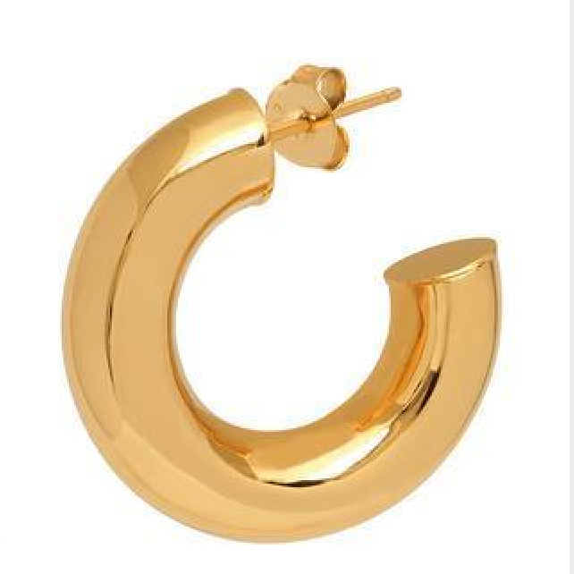 Chunky Gold Hoops - Large - THE HOOP STATION