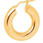 Shiny Small Gold Luxury Hoops