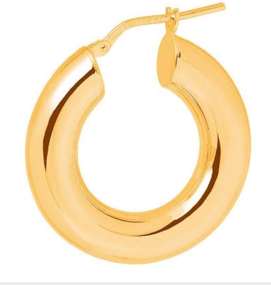Shiny Small Gold Luxury Hoops