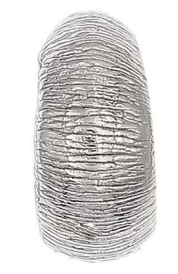 Textured Luxury Graduated Hoops Silver