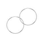 Silver Classic Hoops