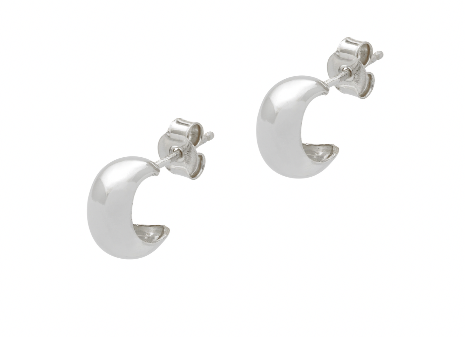Silver Dome Earring