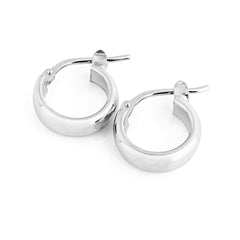 Silver XXS huggie earrings